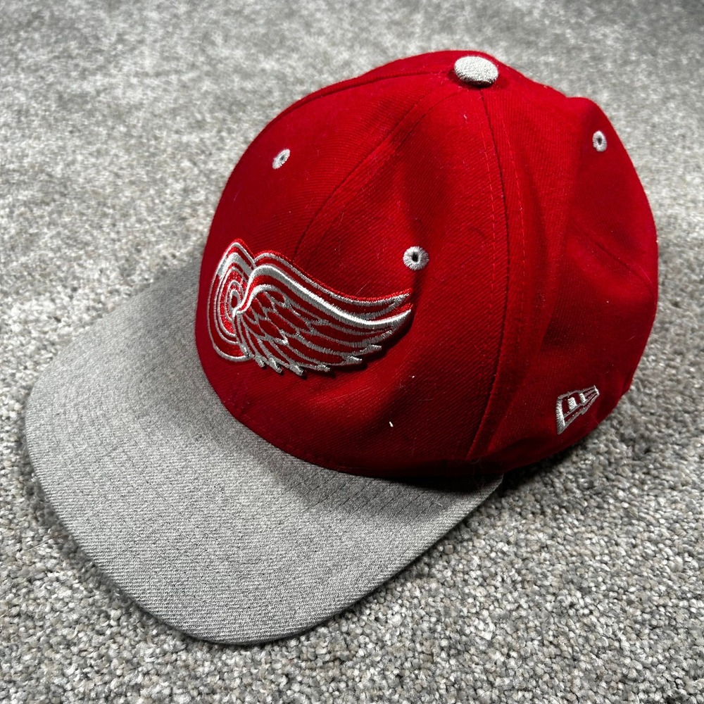 New Era 9FIFTY Detroit Red Wings Snapback Hat Red Grey Original Fit NHL Cap